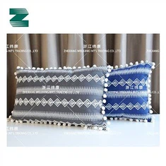 Pamut vászon téglalap nyomtatási és hímzés párna