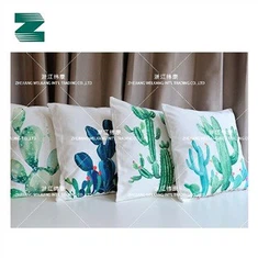 Poliészter vászon négyzet alakú nyomtatott párna