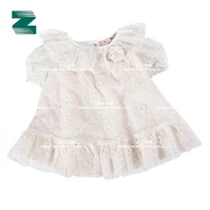 Hercegnő ruha Gyerekeknek Emb hálóval, fodros gallérral és aljával